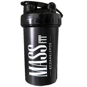 Massfit Shaker Siyah 500 ML  