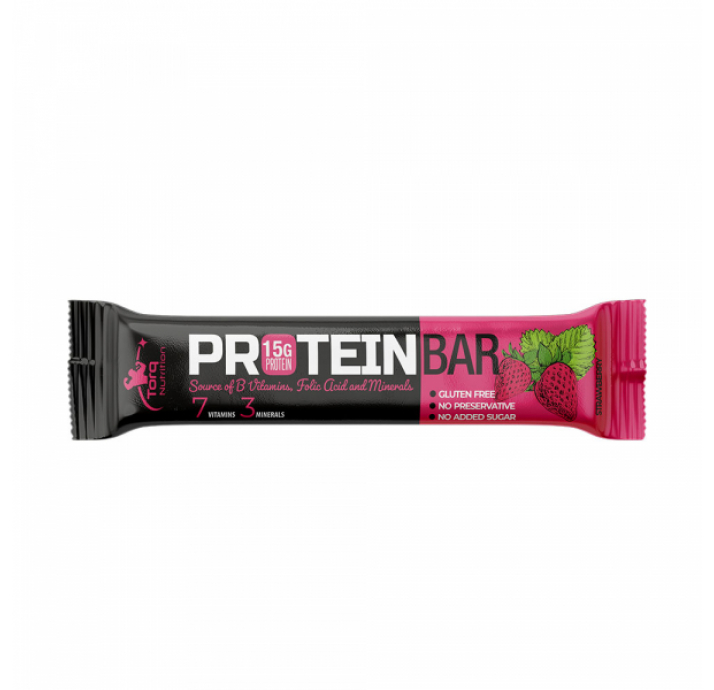 Torq Nutrition Protein Bar Çilek 12 Adet