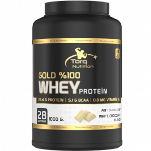 Torq Nutrition Gold % Whey Protein Beyaz Çikolata 1000gr - 28 Servis