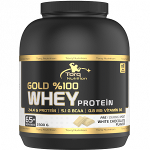 Torq Nutrition Gold % Whey Protein Beyaz Çikolata 2300gr - 65 + Servis