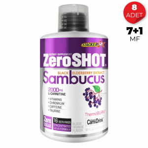 ZeroSHOT L-Carnitine Sambucus Orange Portakal 16 servis