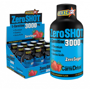 ZeroSHOT 60 Ml 3000 Mg L-Carnitine Çilek 12