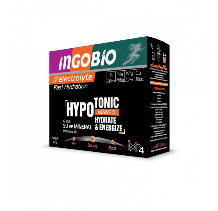 İngobio Elektrolit Sporcu İçeceği Mango 20*15 Gr