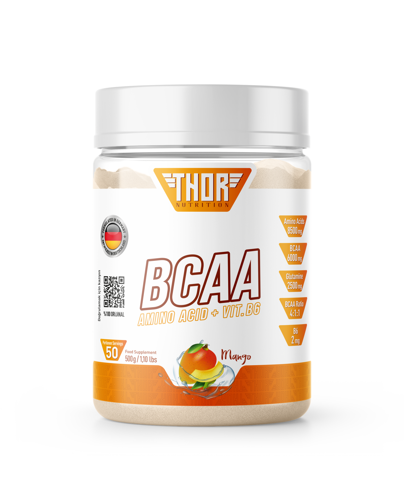 Thor Nutrition 500gr BCAA 50 servis