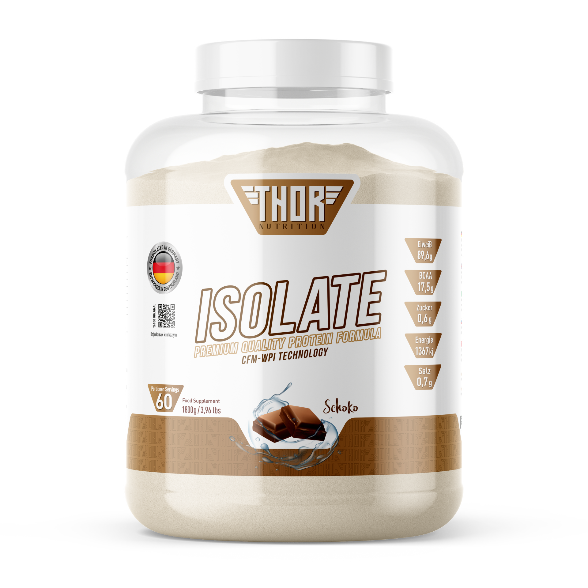 Thor Nutrition1,8kg İzole Whey Protein 60 servis