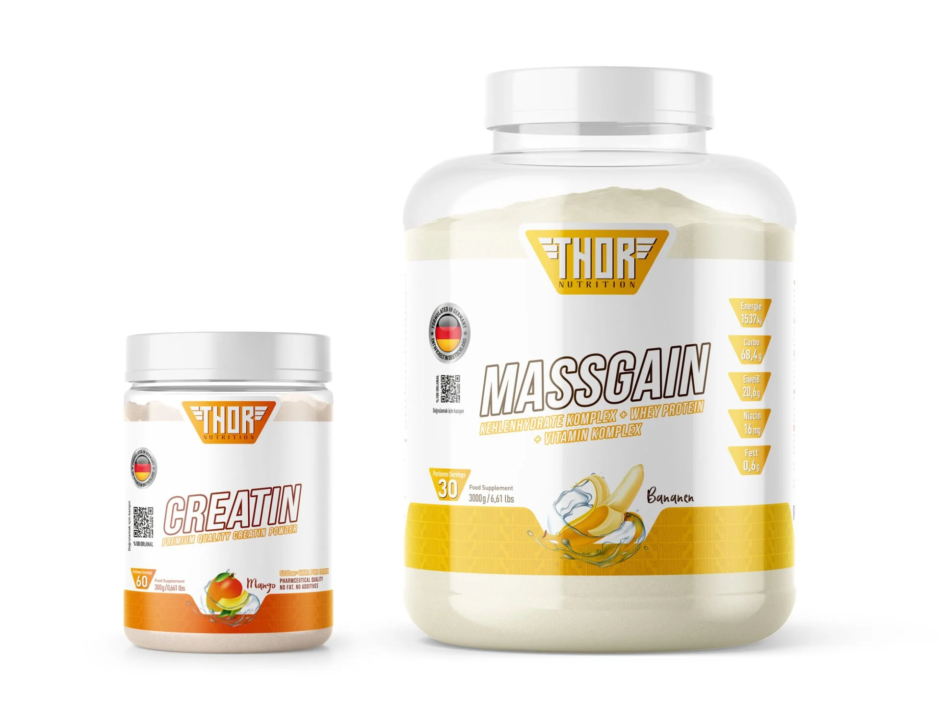 Massgainer 3kg 30 servis- Creatine 300gr 60 servis Massgainer 3kg 30 servis- Creatine 300gr 60 servis