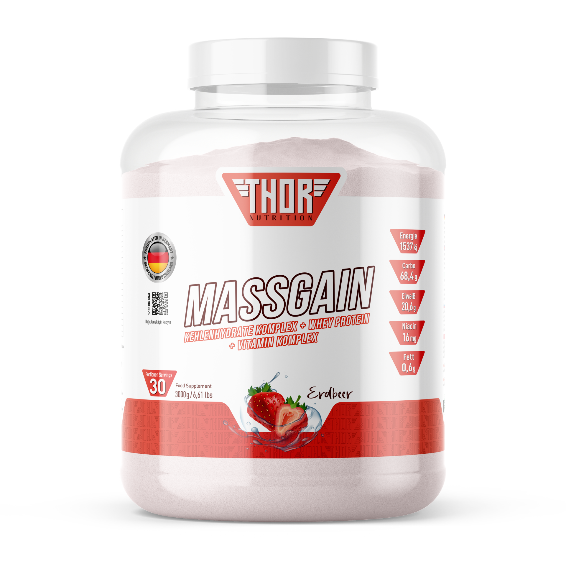 Thor Nutrition 3kg Massgainer 30 servis Thor Nutrition 3kg Massgainer 30 servis