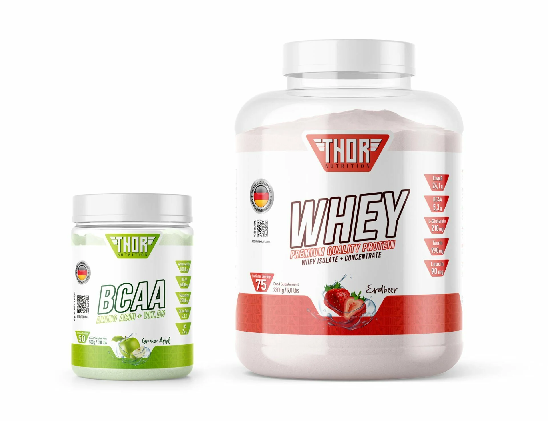 Whey protein 2,3kg 75 servis- BCAA 500gr 50 servis