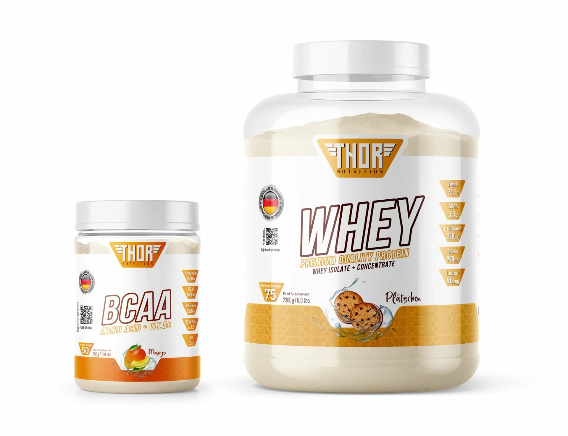 Whey protein 2,3kg 75 servis- BCAA 500gr 50 servis