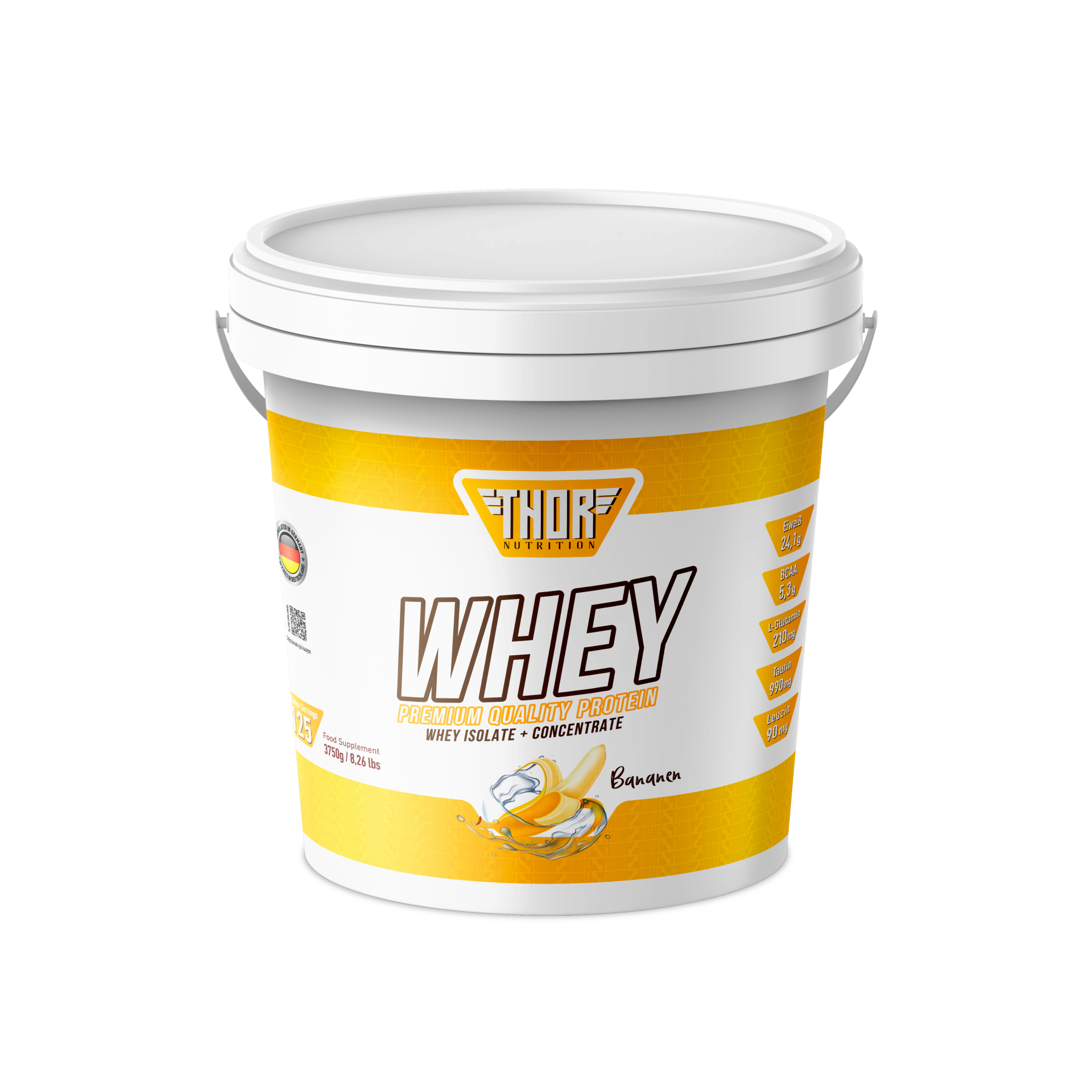 Thor Nutrition 3750 gr Whey Protein 125 servis Muz